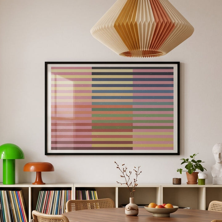 Cuadro "Geometric Color Bands"