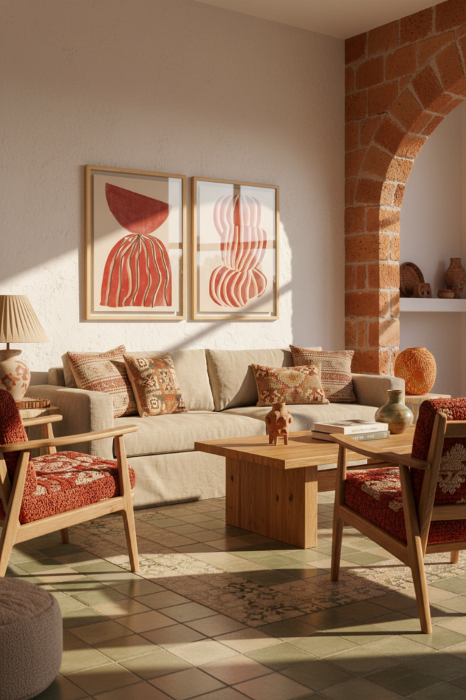 Set de cuadros "Rustic Flow"