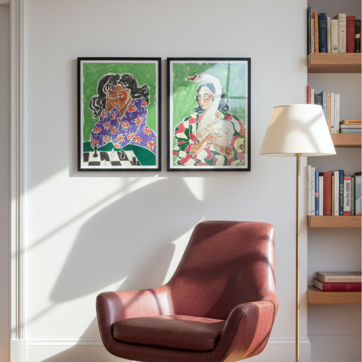 Cuadro "Girl With Swan"