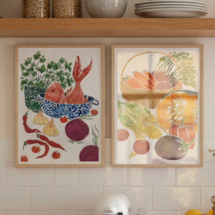 Set de cuadros "Mediterranean Kitchen"