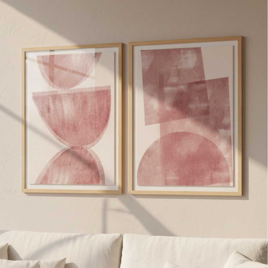 Set de cuadros "Halftone Duo"