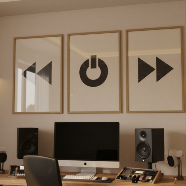 Cuadro "Black Minimal Shapes Series #5"