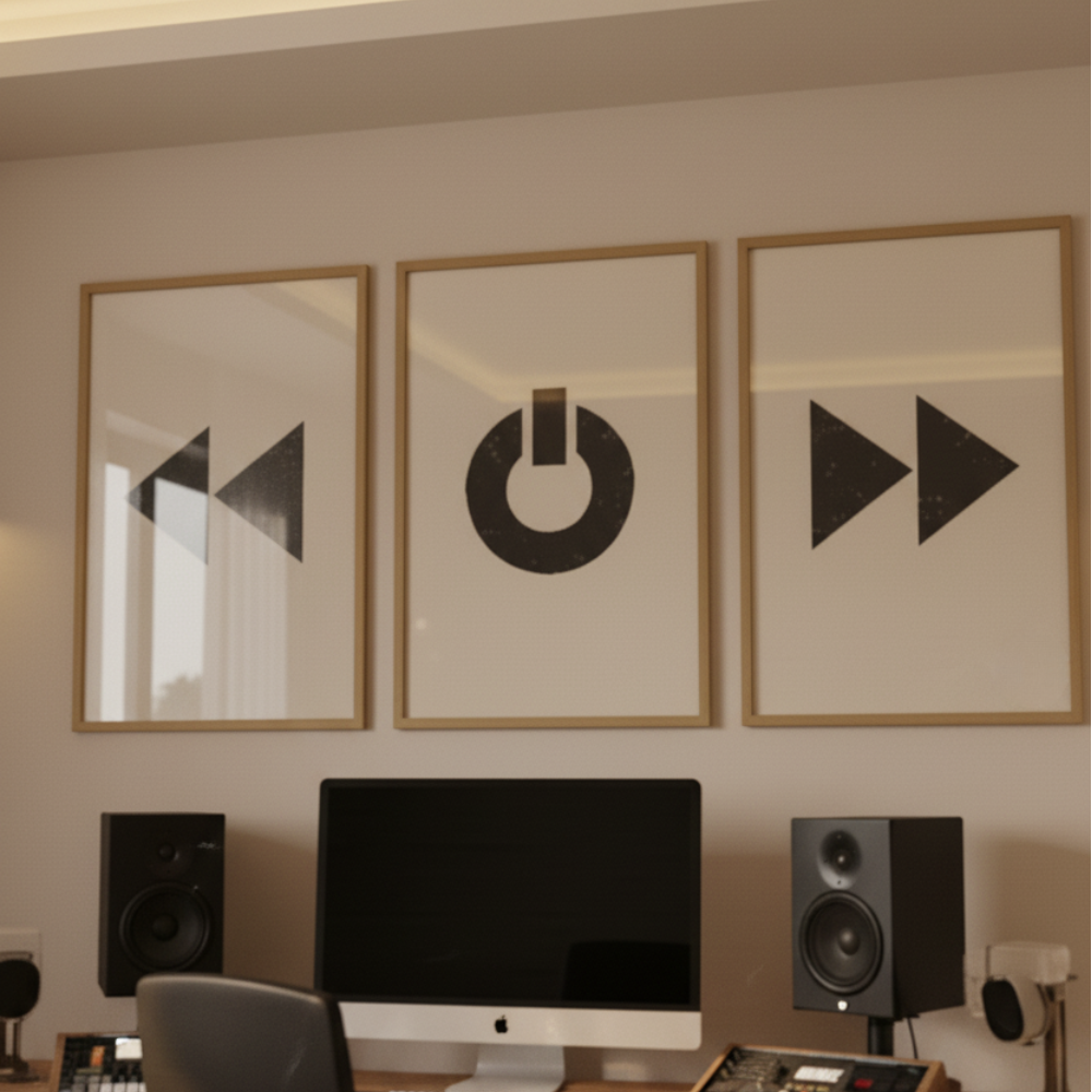 Cuadro "Black Minimal Shapes Series #2"