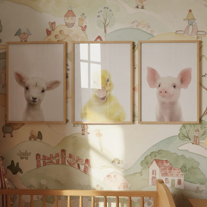 Set of "Blue Seashell I" + "Blue Seashell II" + "Blue Seashell III" Art Prints