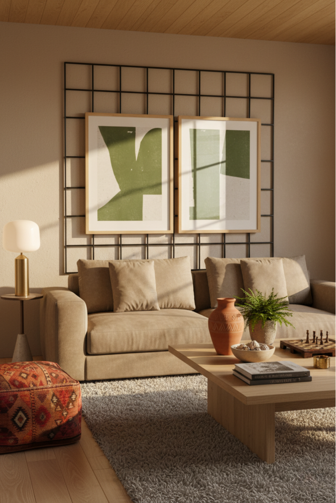 Set de cuadros "Organic Blocks"