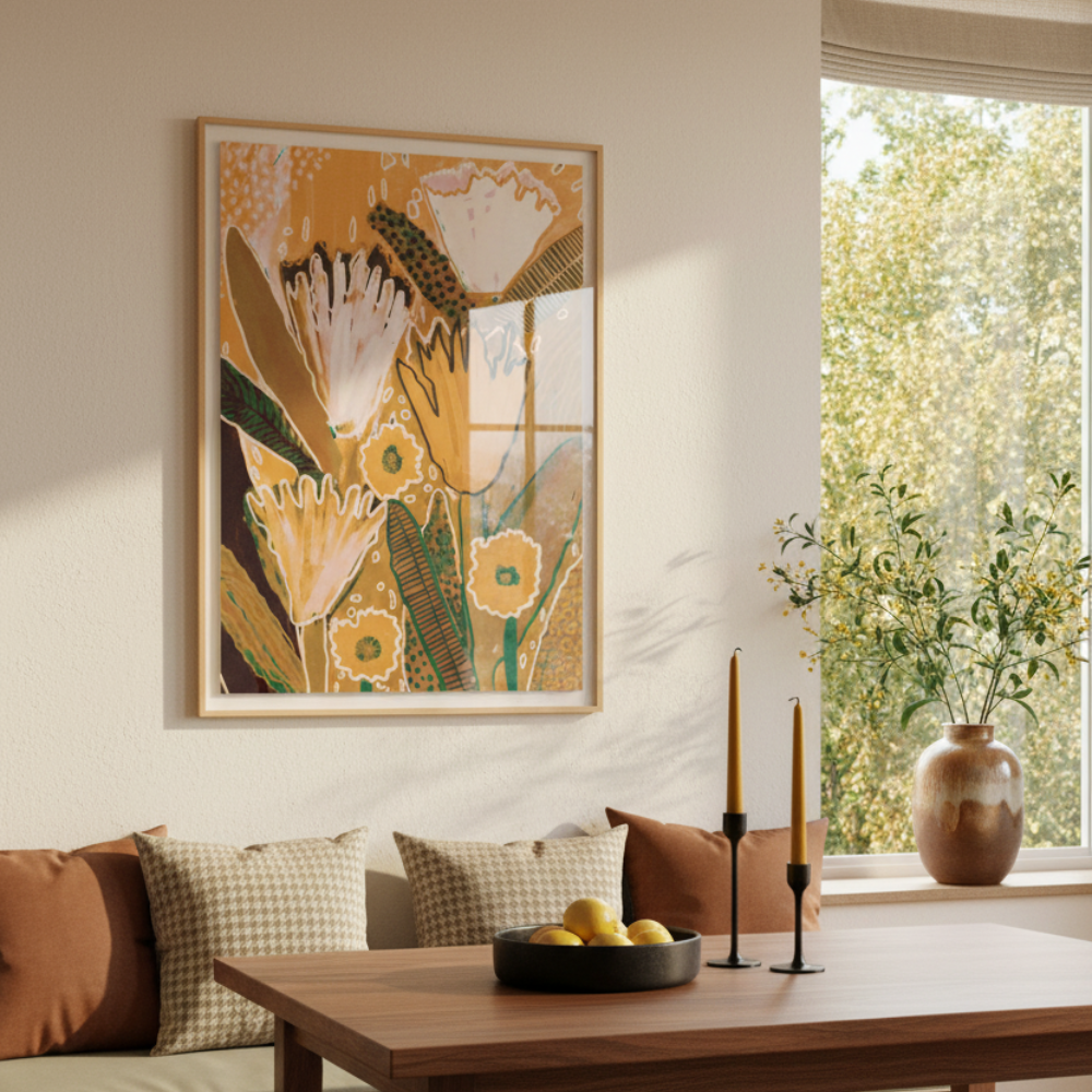 Cuadro "Magic Wildflowers / Yellow a Green"