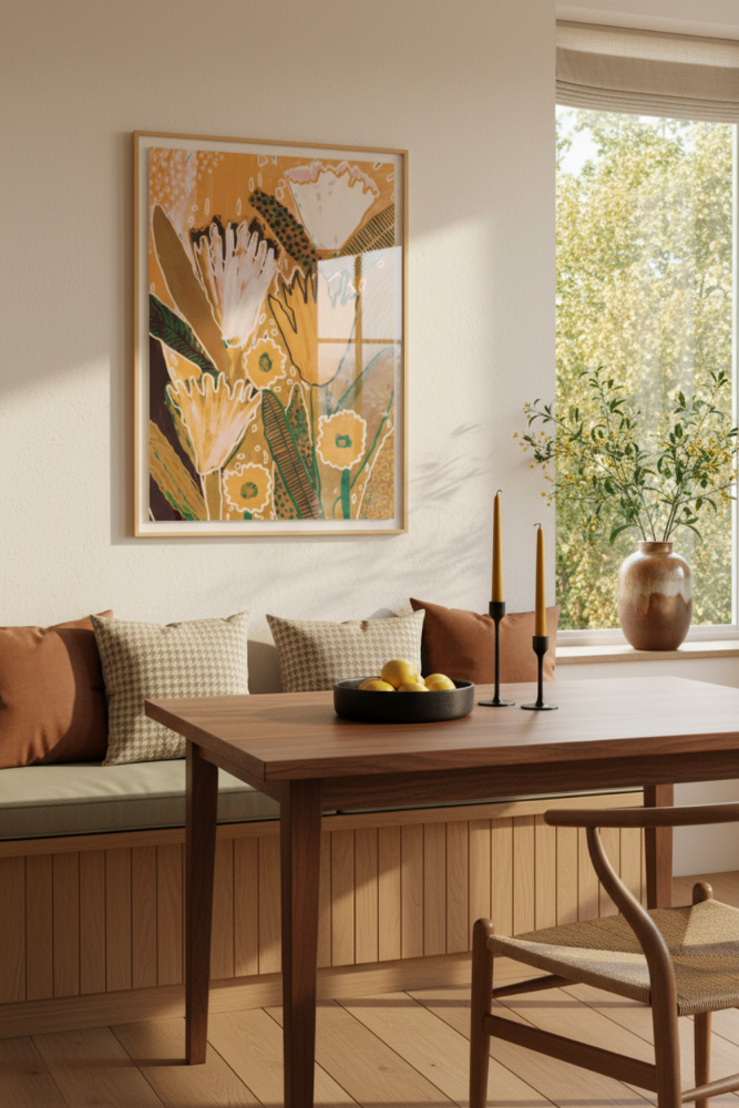 Cuadro "Magic Wildflowers / Yellow a Green"