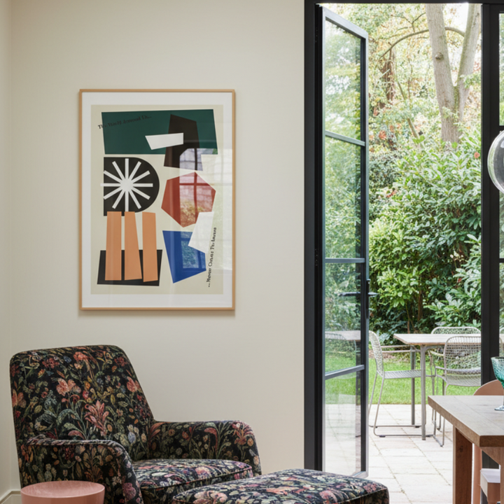 Cuadro "The World Around Us Greige"