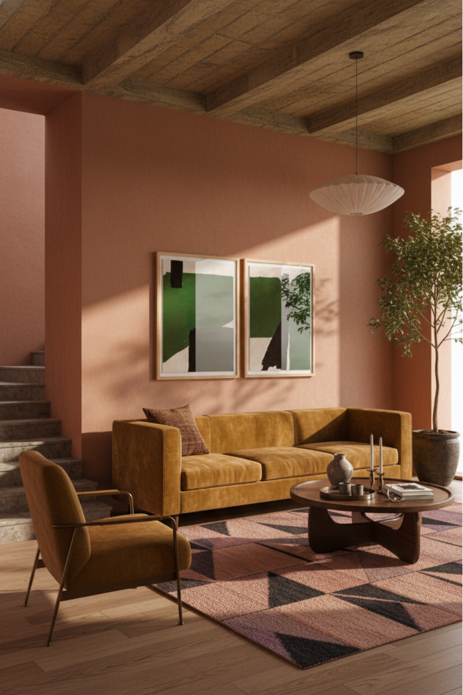 Set de cuadros "Abstract Terrain"