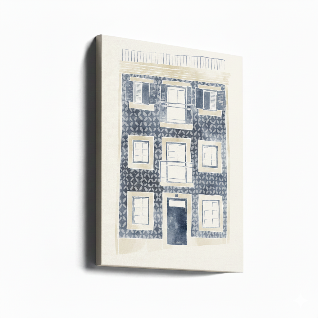 Cuadro "Blue Portuguese Building"