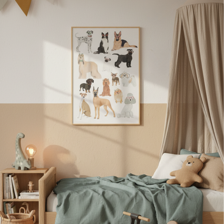 Cuadro "Dogs in glasses"