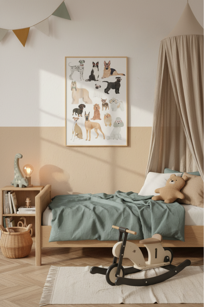 Cuadro "Dogs in glasses"