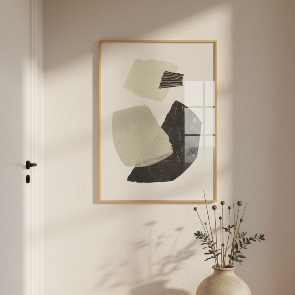 Cuadro "Monochrome Shapes #1"