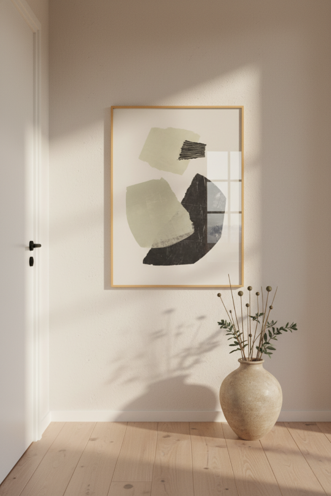 Cuadro "Monochrome Shapes #1"