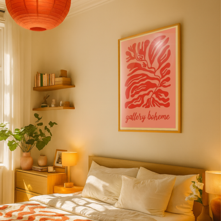 Cuadro "Pink Red Gallery Boheme"