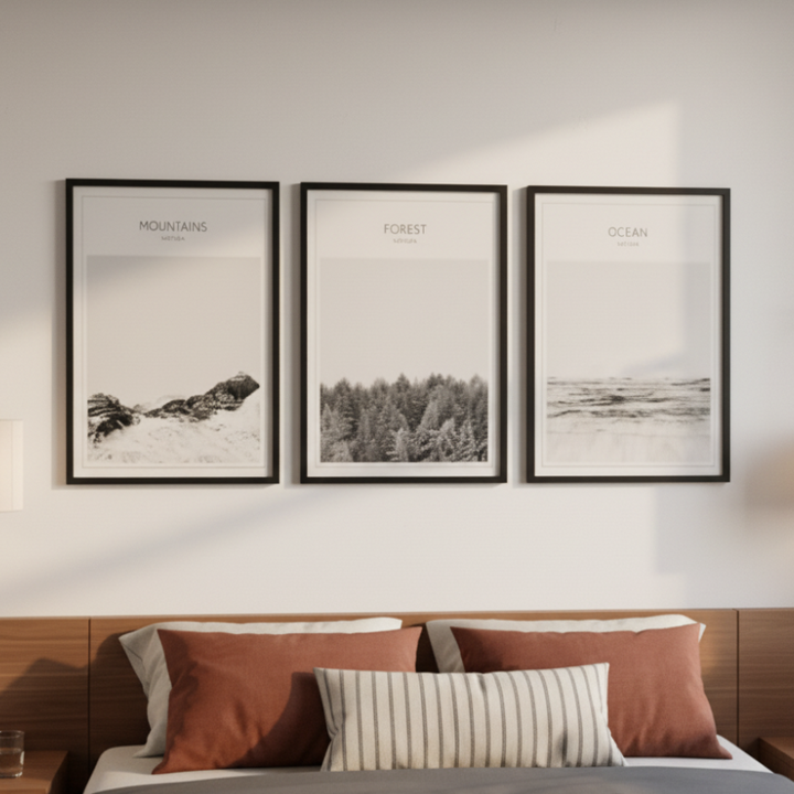 Set de cuadros "Nature in Monochrome"