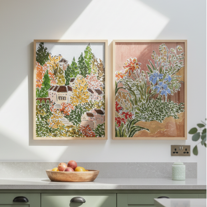 Set de cuadros "Autumn Garden"