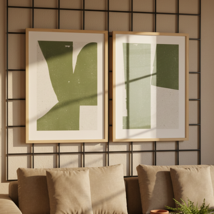 Set de cuadros "Organic Blocks"
