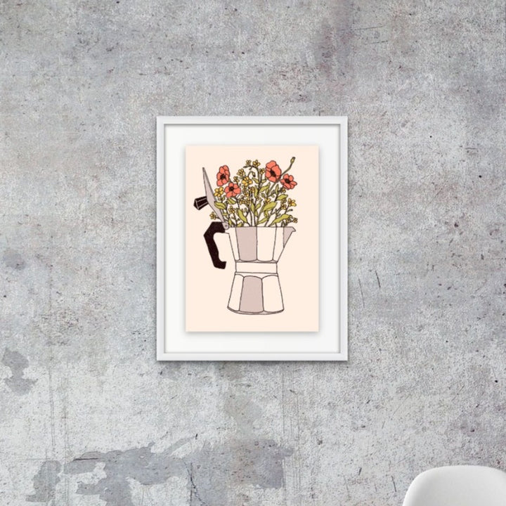 Moka Flowers Art Print