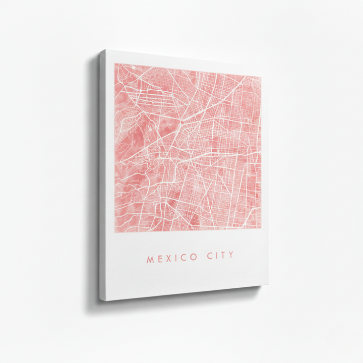 Cuadro "Mexico Pink Watercolor"