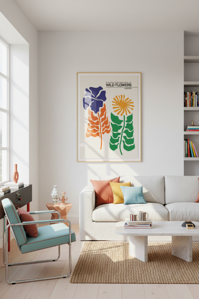 Cuadro "The Illustrated Book Of Wild Flowers Vol.2 Greige"