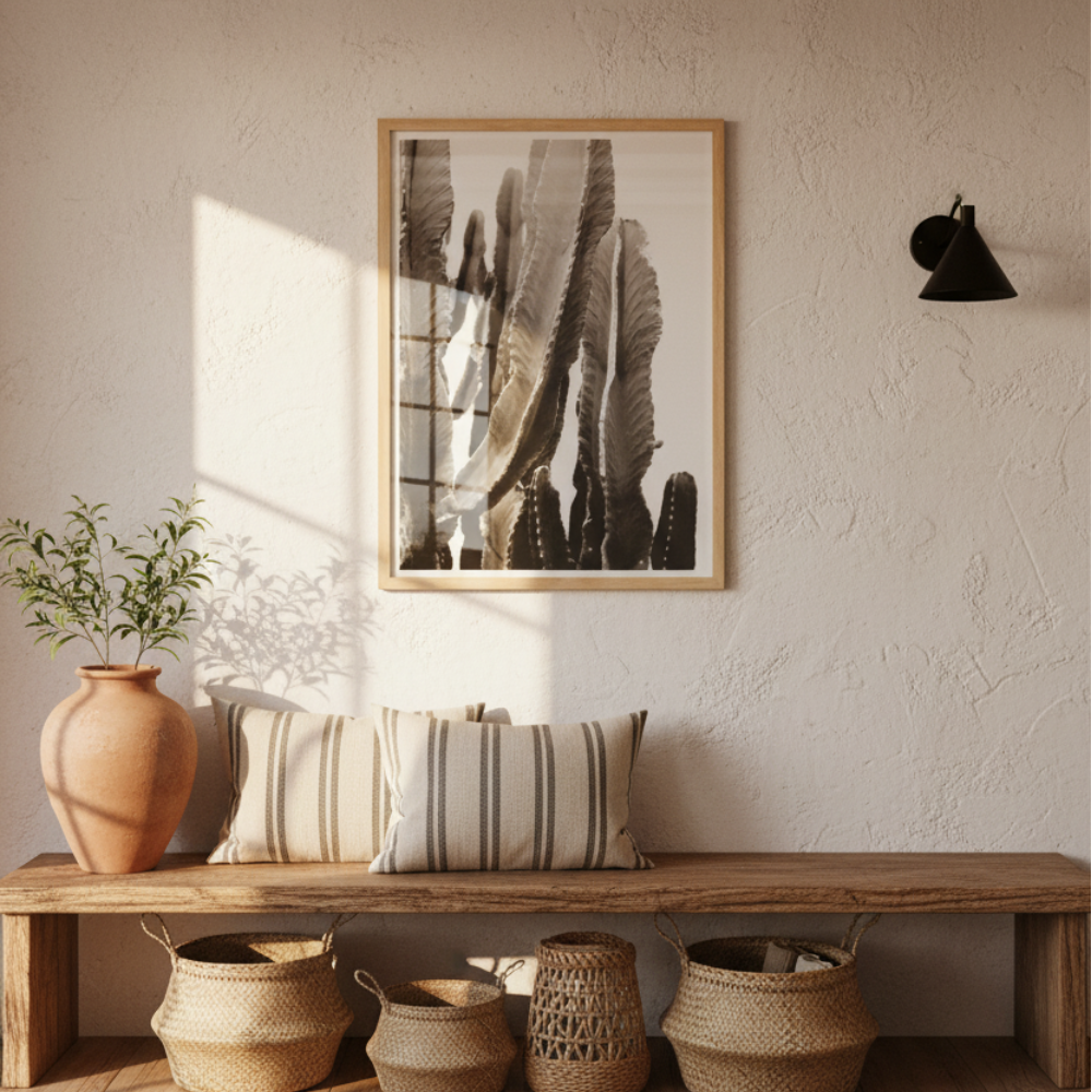 Cuadro "Boho Cactus"