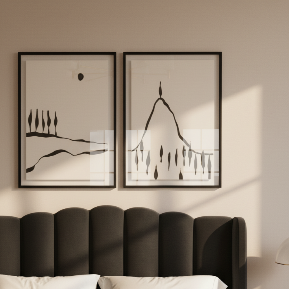 Cuadro "Minimal Line Landscape #1"