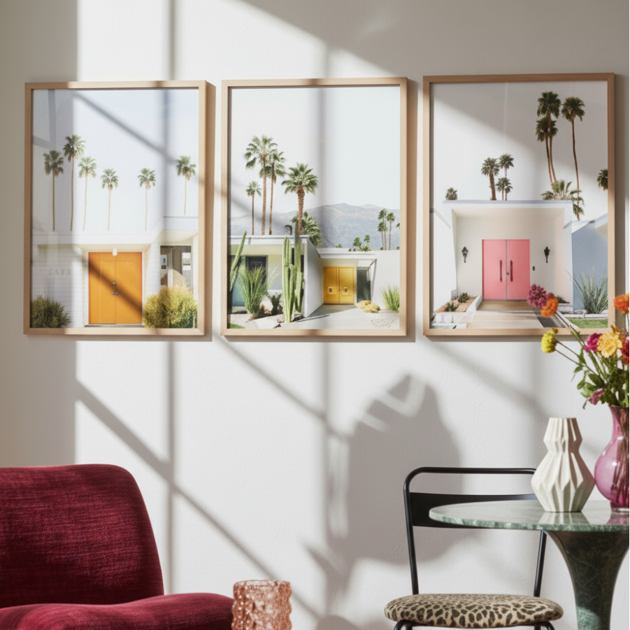 Set de cuadros "Set Palm Springs"