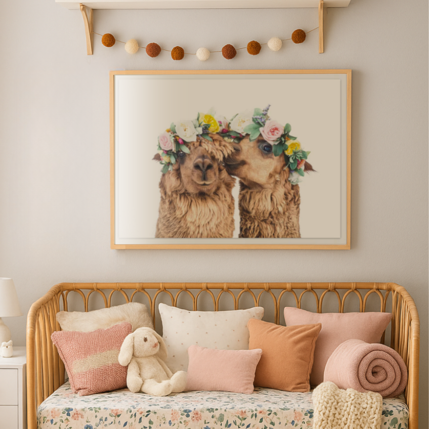 Cuadro "Boho Alpacas"