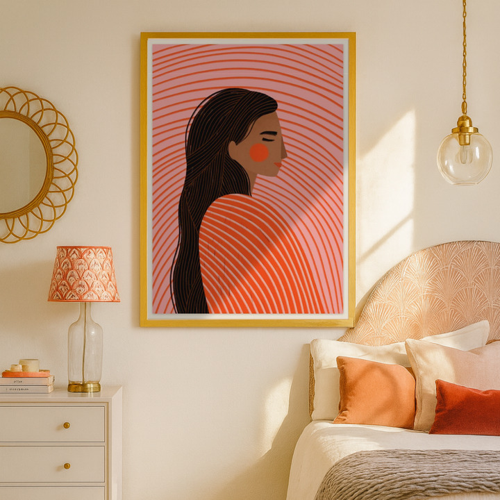 Cuadro "The Woman with the Lines"
