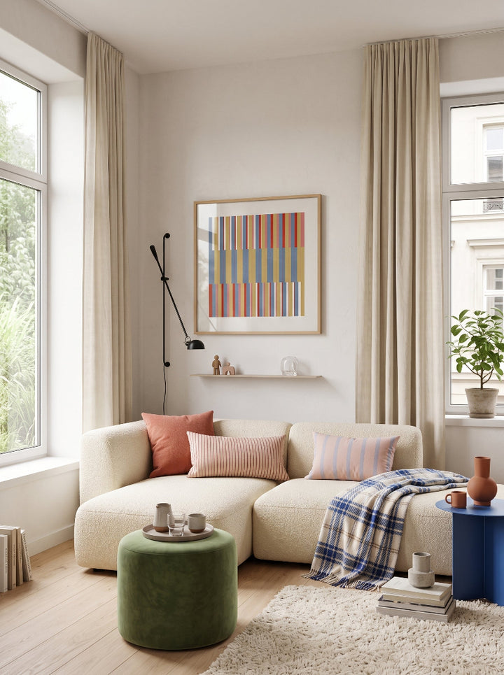 Cuadro "Geometric Color Blocks"