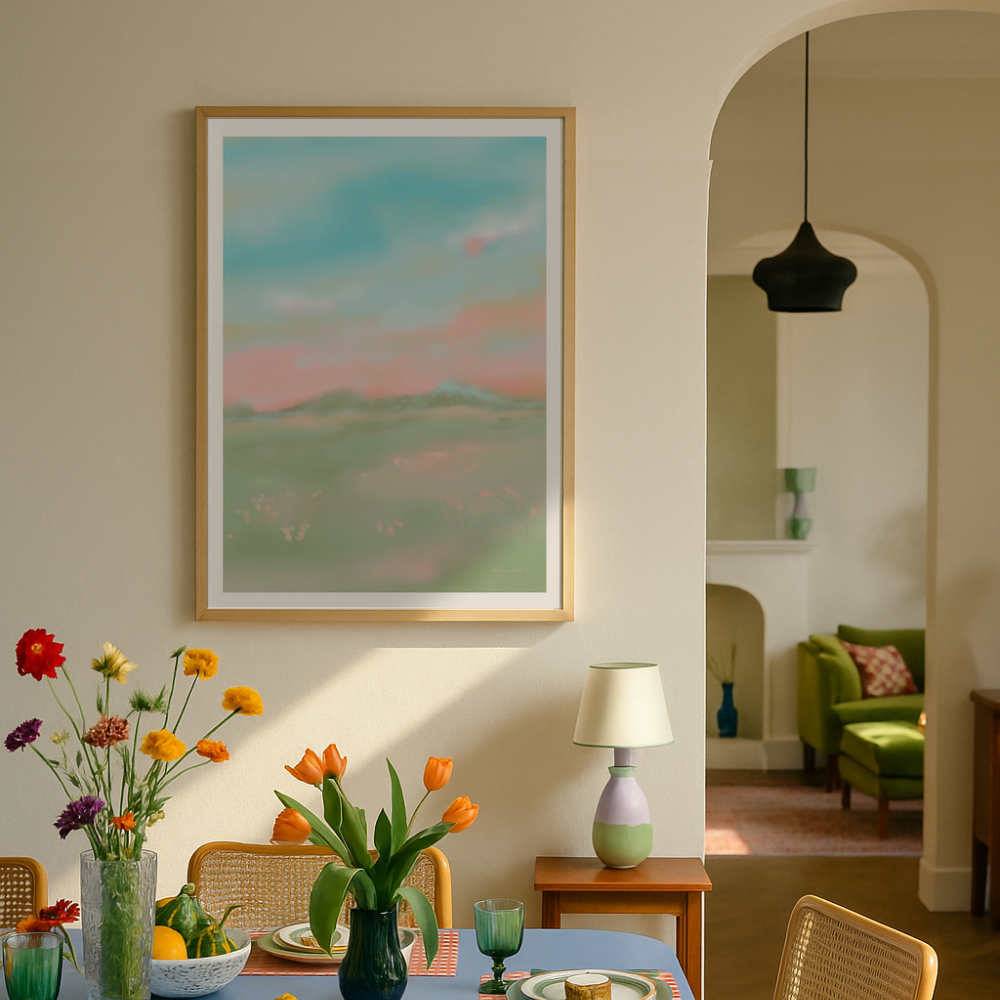 Cuadro "Dreamy Pastel Meadow"