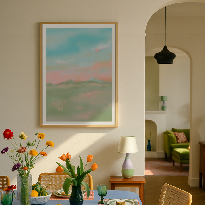 Cuadro "Dreamy Pastel Meadow"