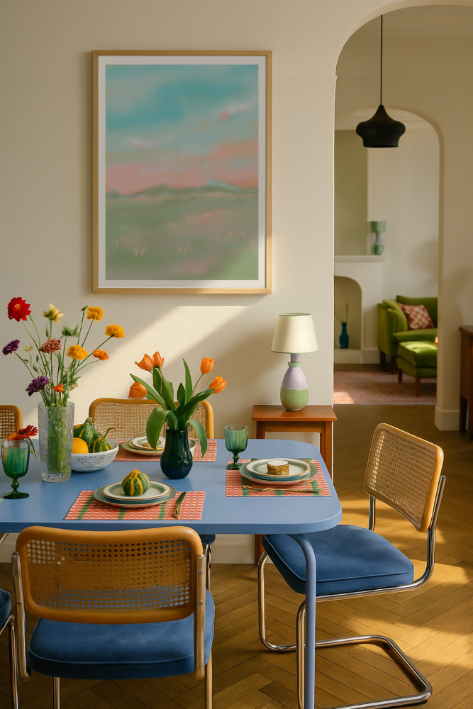 Cuadro "Dreamy Pastel Meadow"