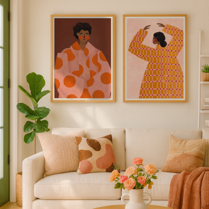 Cuadro "Woman With Orange Dots"