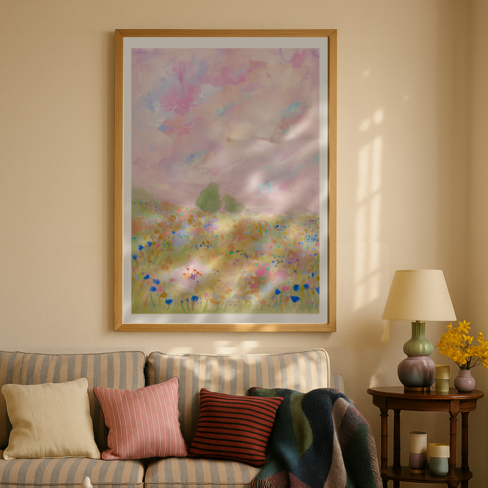 Cuadro "Pastel Meadow Bliss"