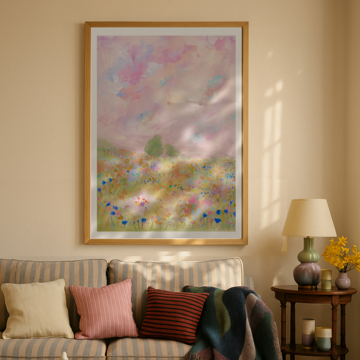 Cuadro "Pastel Meadow Bliss"