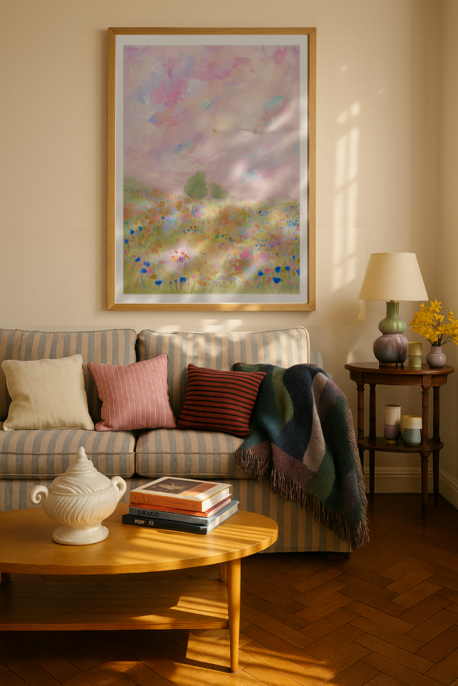 Cuadro "Pastel Meadow Bliss"