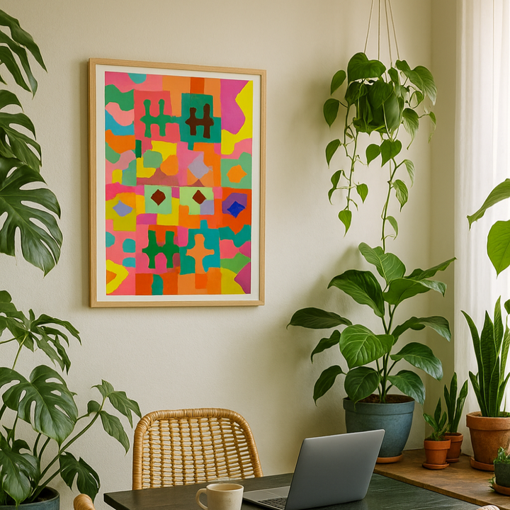 Cuadro "Neon Peru Pattern"