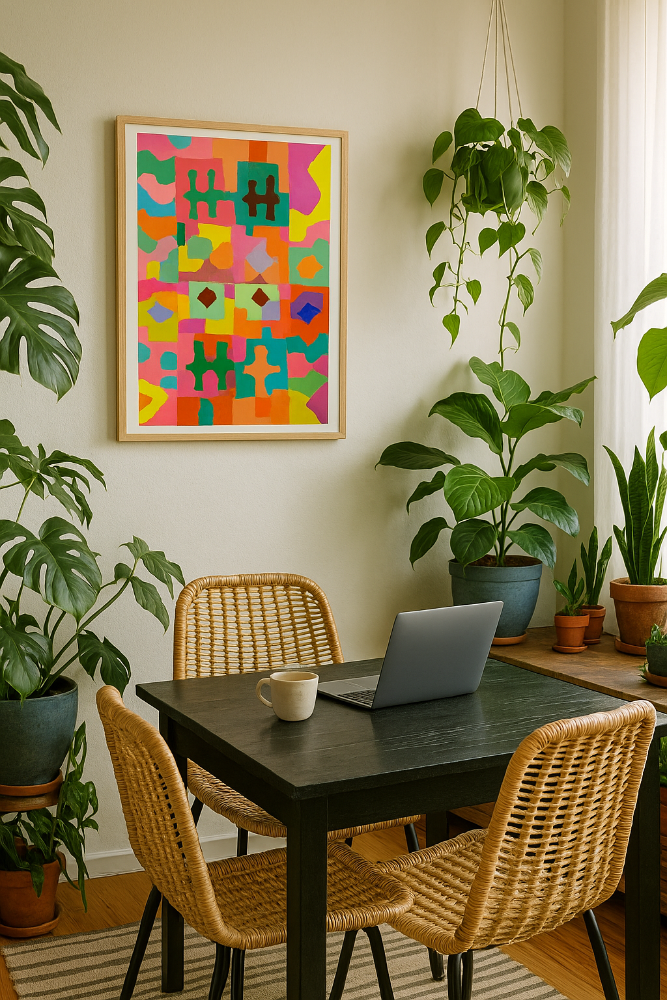 Cuadro "Neon Peru Pattern"