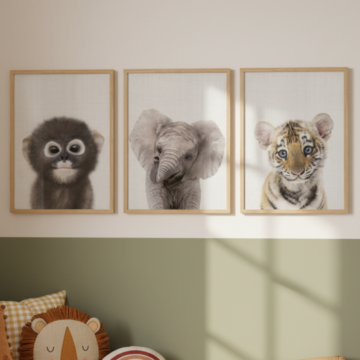 Set of "Blue Seashell I" + "Blue Seashell II" + "Blue Seashell III" Art Prints