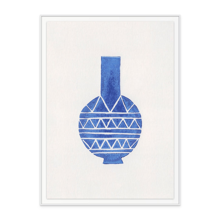 Linocut Vase #8 Art Print