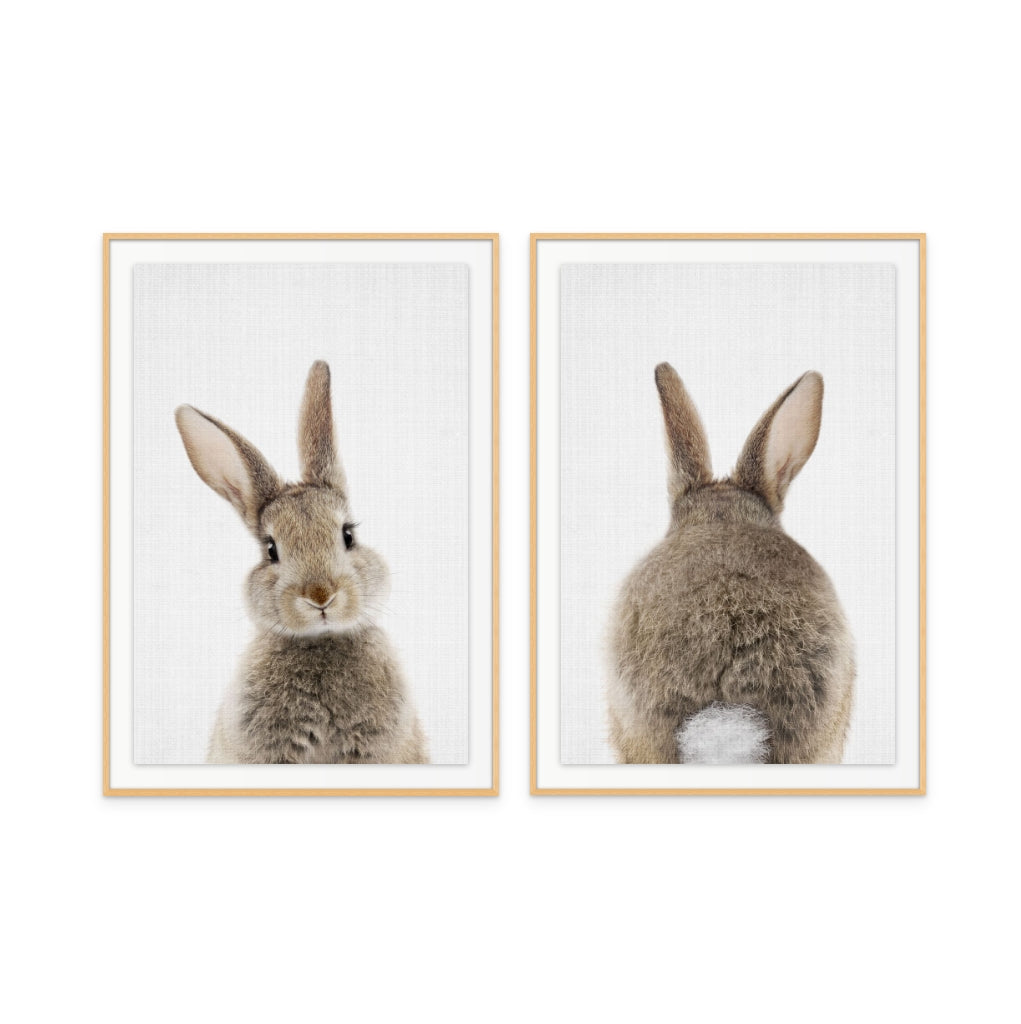 Set "Peekaboo Bunny" Art Print