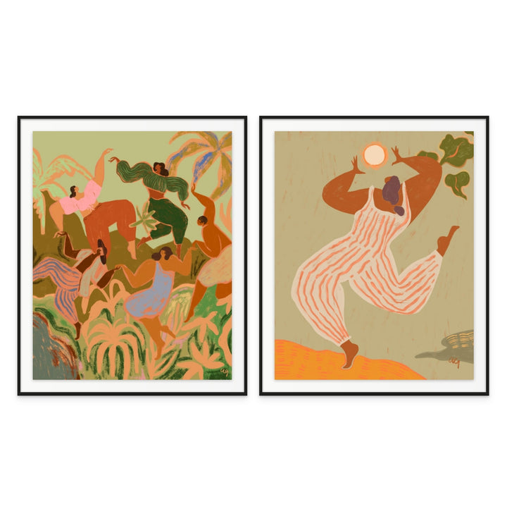 Set "Spring Frolic" + "Reach For The Sun" Art Prints