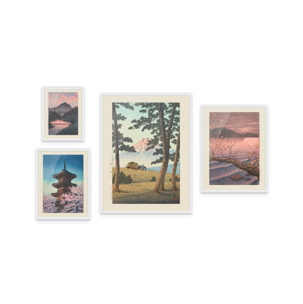 “Japanese Twilight Landscapes” Gallery Wall