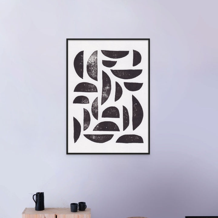 Linocut Abstract #7 Art Print