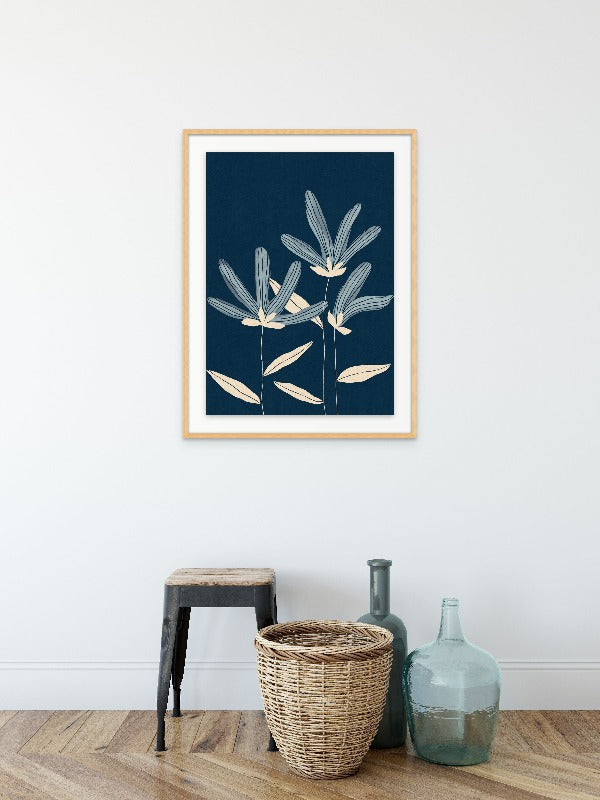 Three Flowers Art Print