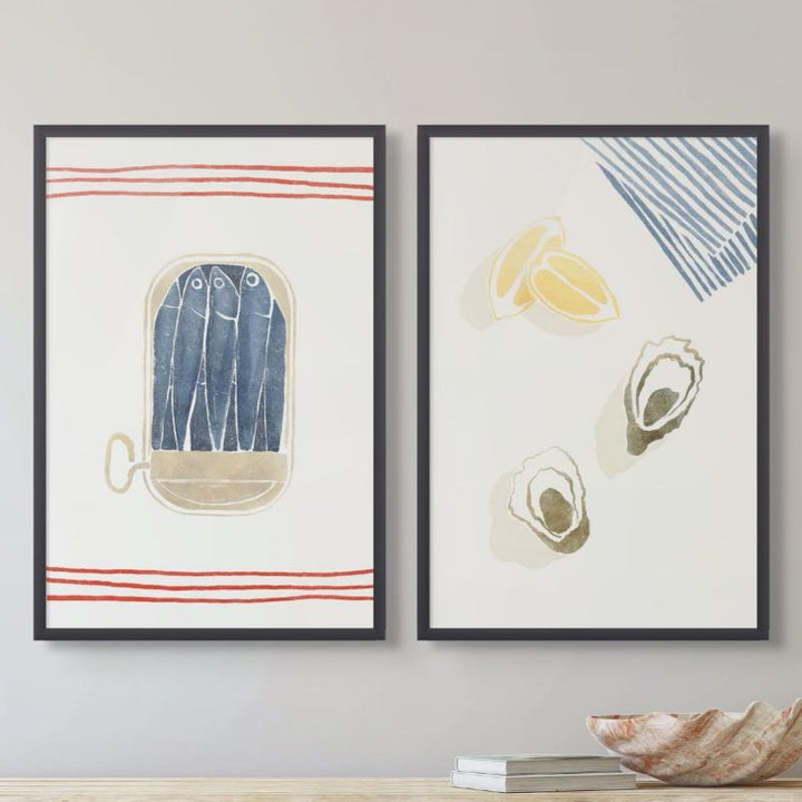 Set "Sardinhas" + "Oysters and Lemons" Art Prints