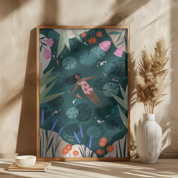 Wild Swimming Art Print