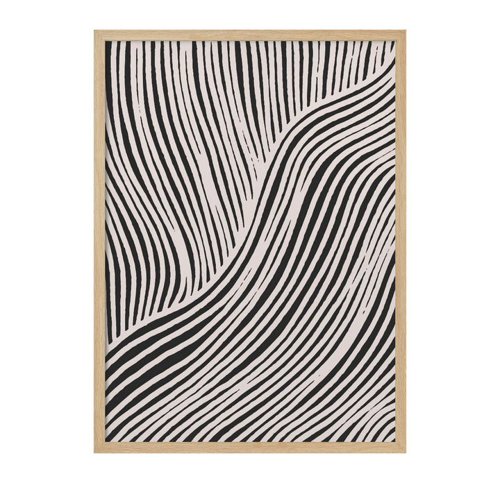 Beige Wave Pattern Art Print